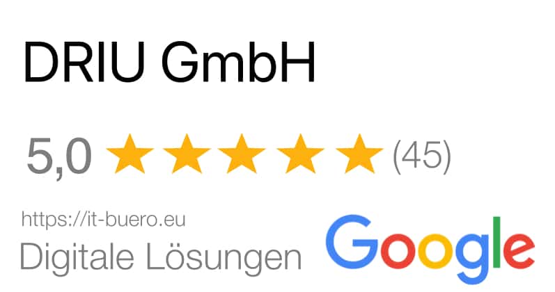 Bewertung IT Büro Webdesign DRIU 2026